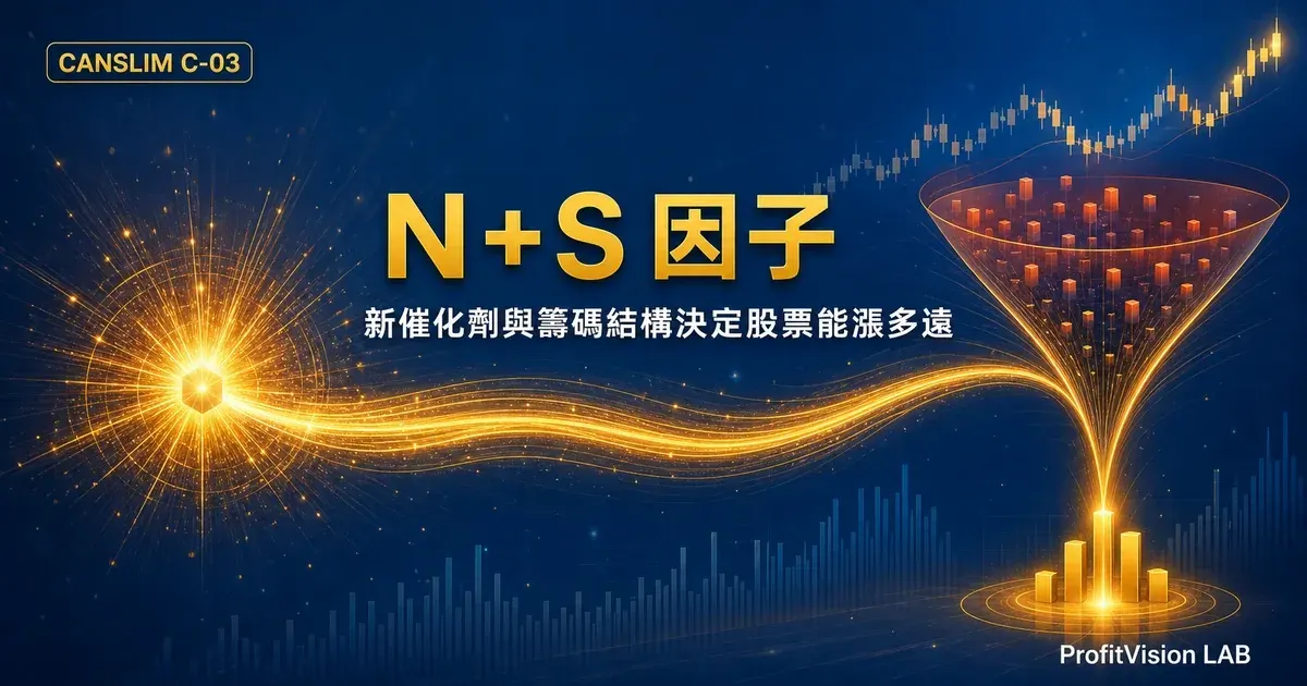 CANSLIM N+S 因子：新催化劑與籌碼結構決定股票能漲多遠