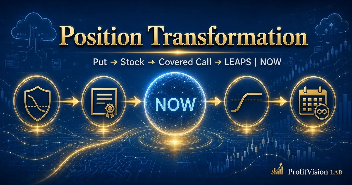 ServiceNow Position Transformation: Put to Stock to Covered Call to LEAPS