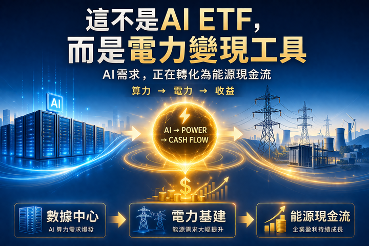 AI 世代隱形巨頭：AIPO ETF 讓你抓住「用電」超級週期