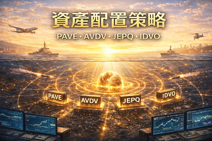 用PAVE、AVDV、JEPQ、IDVO打造抗波動又能長期成長的投資組合