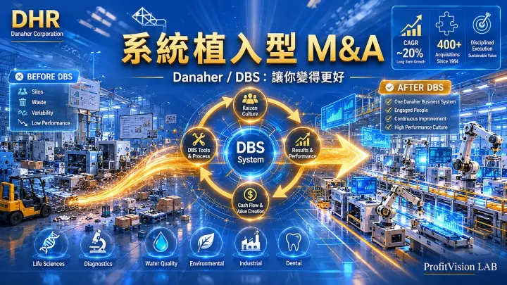 Danaher / DBS：把你買下來，然後把你變得更好——系統植入型 M&A 的信任邊界