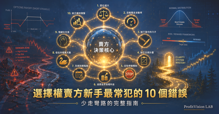 選擇權賣方新手最常犯的 10 個錯誤：少走彎路的完整指南