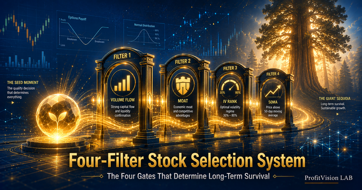 The Options Seller's Four-Filter System: A Complete Guide to Systematic Stock Selection