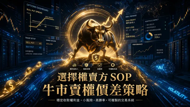 選擇權賣方核心 SOP：49→21→7 天，ETN 價差現金流系統