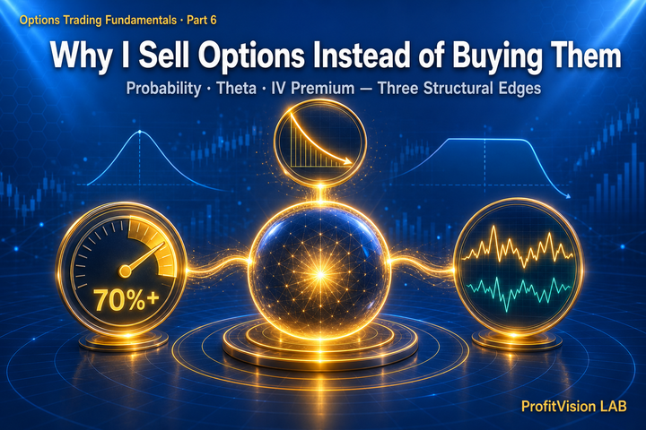Why I Sell Options Instead of Buying Them: Probability, Theta & IV Premium