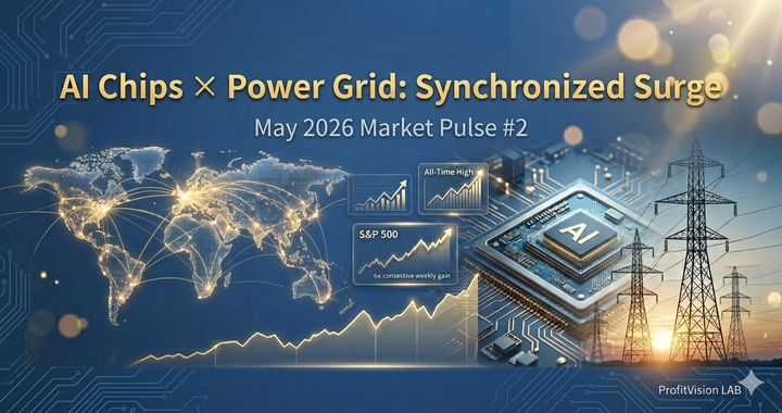 May 2026 Market Pulse: AI chips and power grid surge in sync, global capital network, steel blue gold, ProfitVision LAB weekly