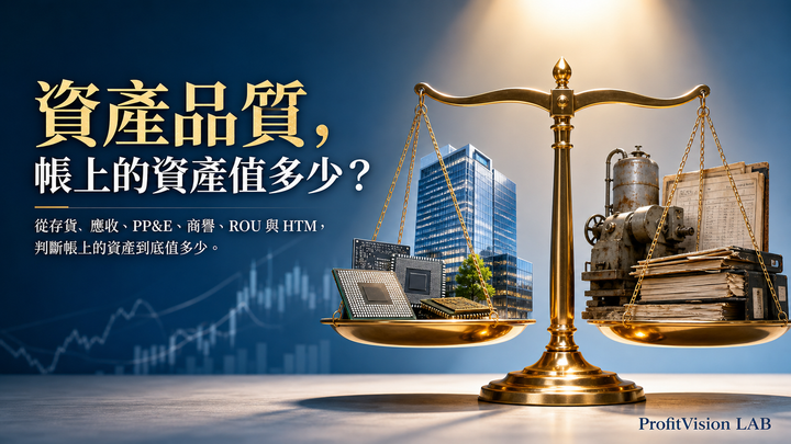 資產品質，帳上的資產值多少？