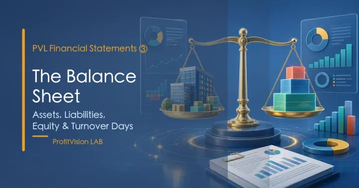 Reading Financial Statements ③ The Balance Sheet: Assets, Liabilities, Equity & Turnover Days