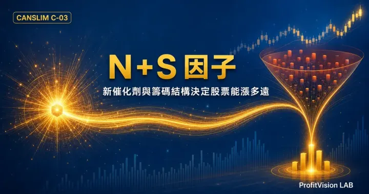 CANSLIM N+S 因子：新催化劑與籌碼結構決定股票能漲多遠