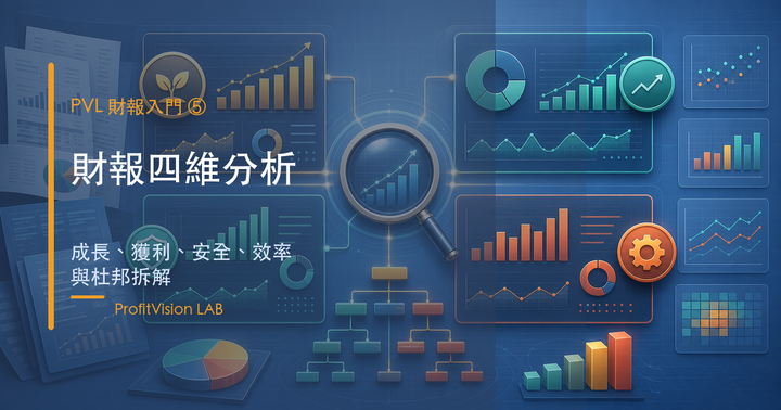 財報入門 ⑤ 四維分析：成長、獲利、安全、效率，杜邦拆解與產業 KPI
