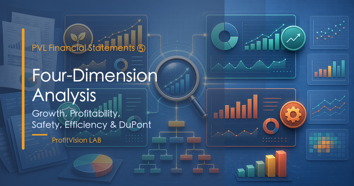 Reading Financial Statements ⑤ Four-Dimension Analysis: Growth, Profitability, Safety & Efficiency