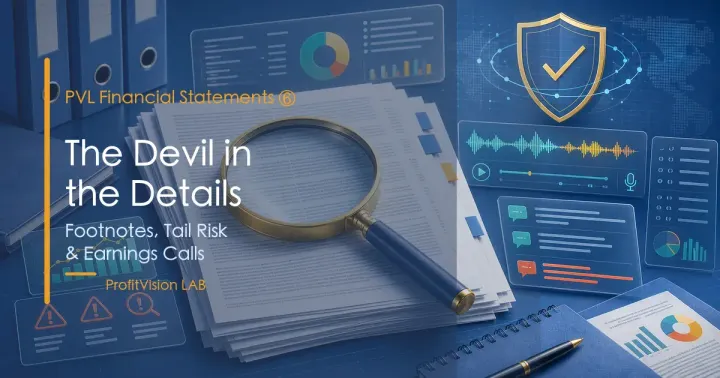 Reading Financial Statements ⑥ The Devil in the Details: Footnotes, Tail Risk & Earnings Calls
