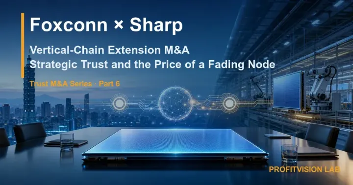 Foxconn × Sharp: I Didn't Buy You — I Bought the Panel That Makes Me Irreplaceable