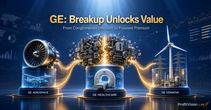 GE Breakup Analysis: From Conglomerate Collapse to Focused Premium｜Merge & Split Series Part I