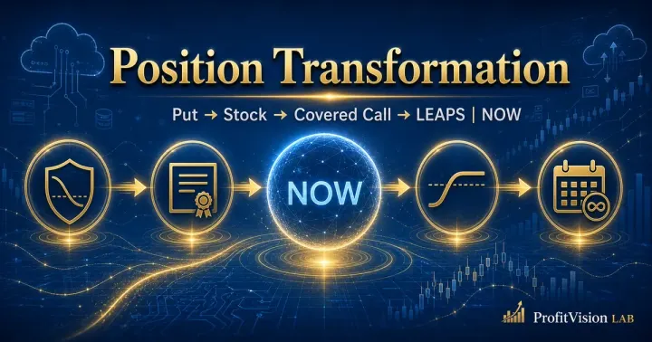 ServiceNow Position Transformation: Put to Stock to Covered Call to LEAPS