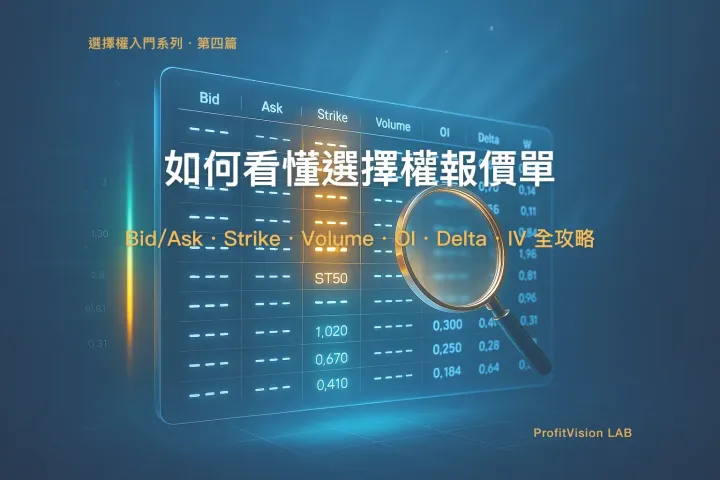 看懂你的第一張 Options Chain：每一欄的完整解釋