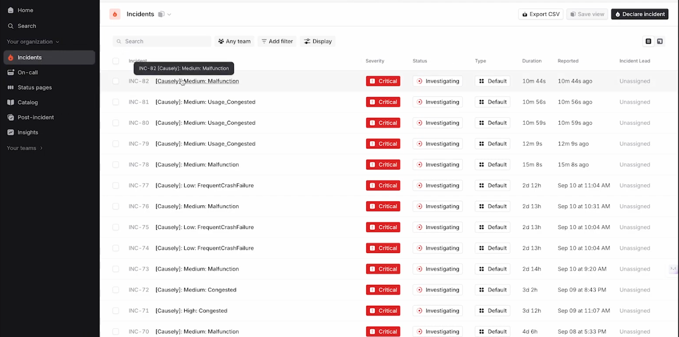Causely Feature Demo: Accelerate Incident Response with Causely + incident.io