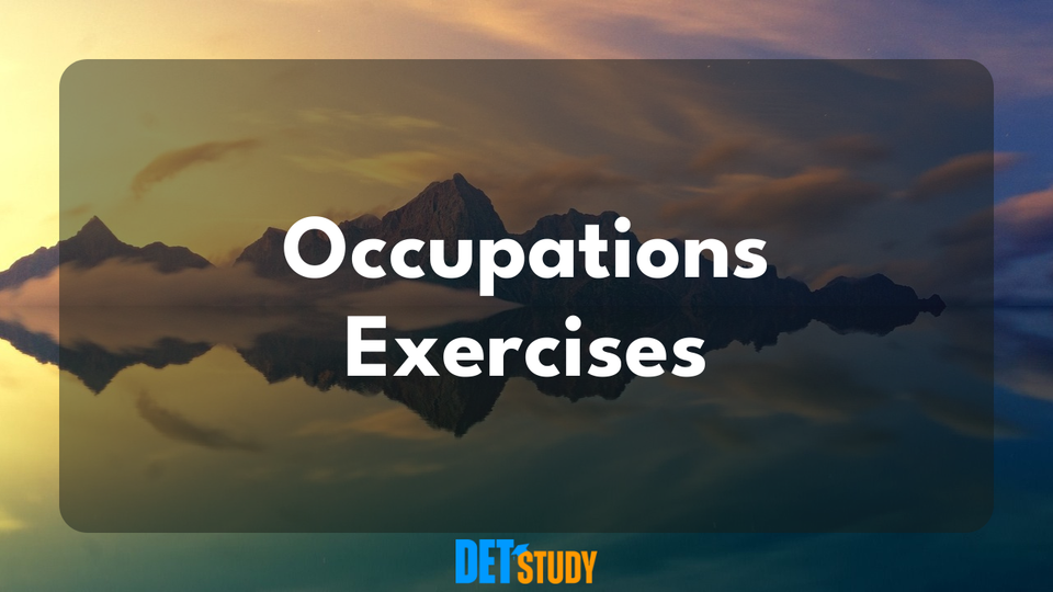 occupations-exercises