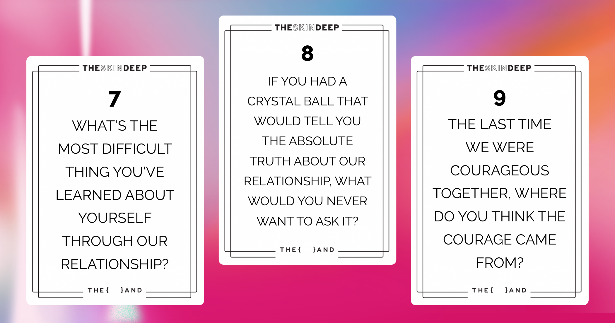 Conversation and relationship card game with questions about mothers and motherhood