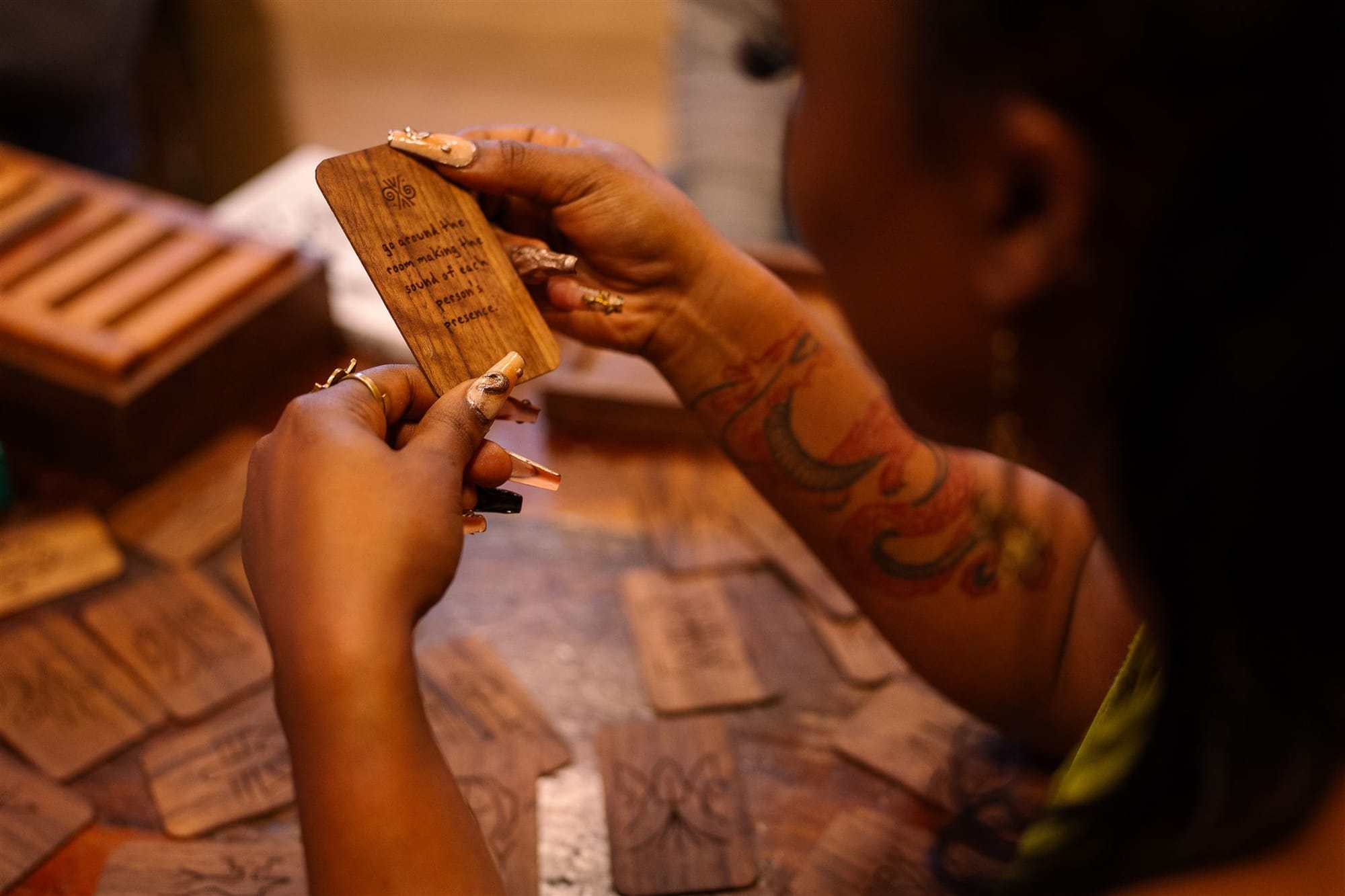 A woman playing RITUAL