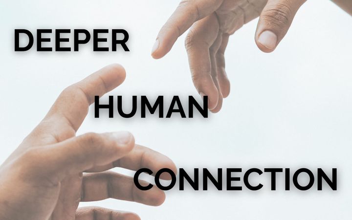 Hands outreached, seeking connection