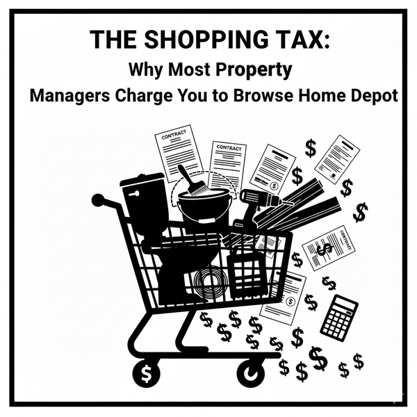 The Shopping Tax: Why Most Property Managers Charge You to Browse Home Depot