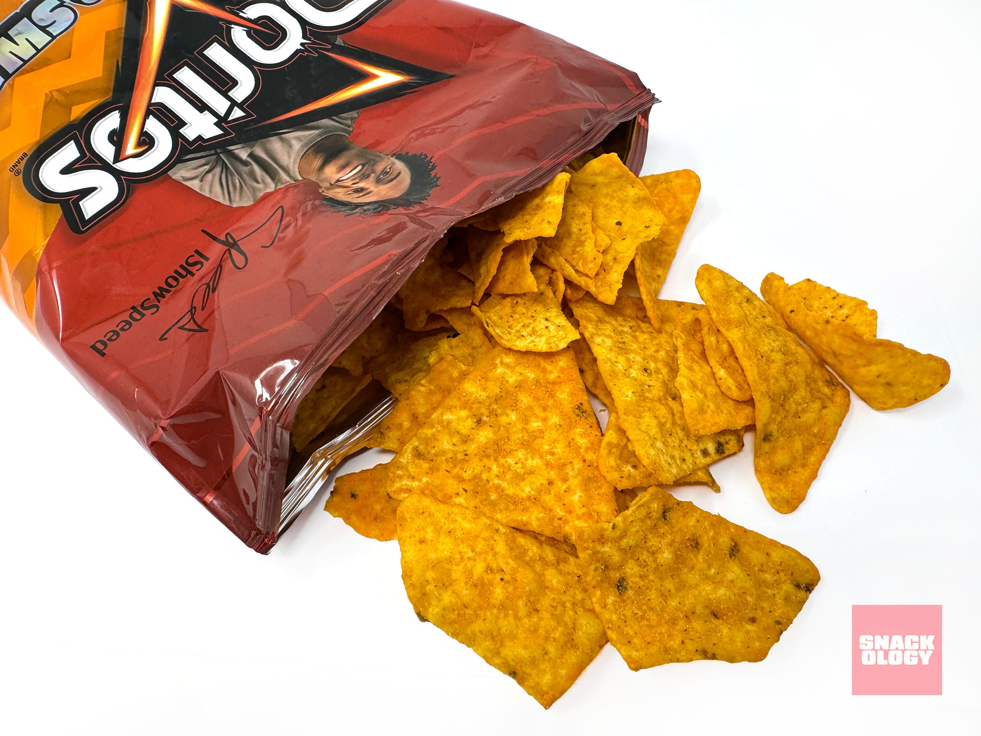 Ruffles Cheddar & Sour Cream on Doritos poured out