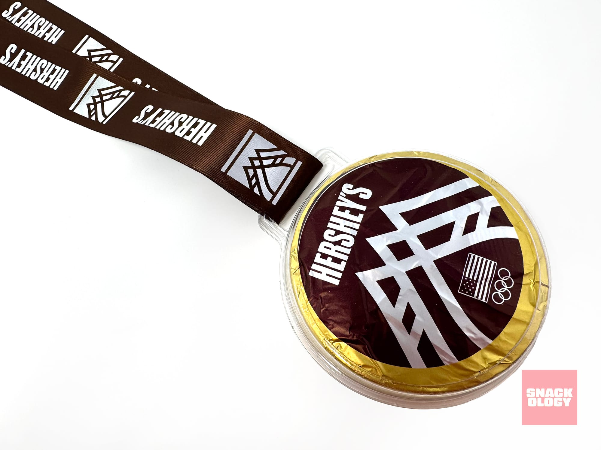 Hershey’s Team USA Chocolate Medal out of the tin