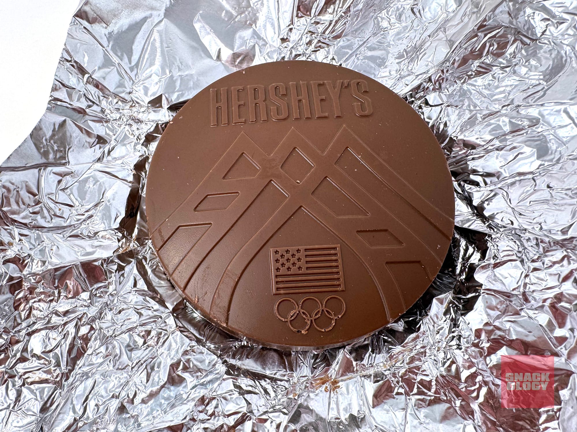Hershey’s Team USA Chocolate Medal embossed with Olympics logo