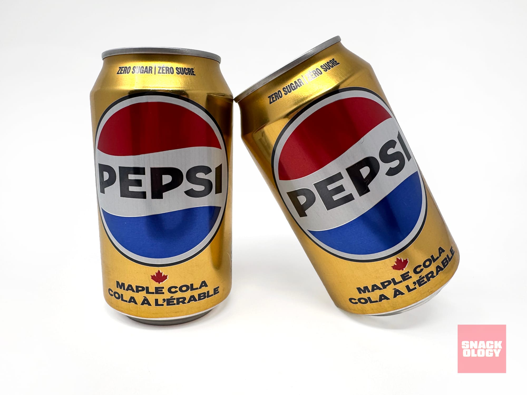 Cans of Pepsi Zero Sugar Maple Cola