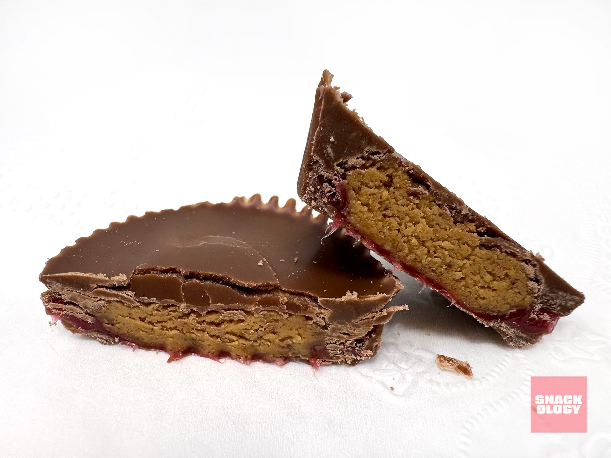 Reese’s Strawberry PB&J Snack Size Peanut Butter Cups inside 