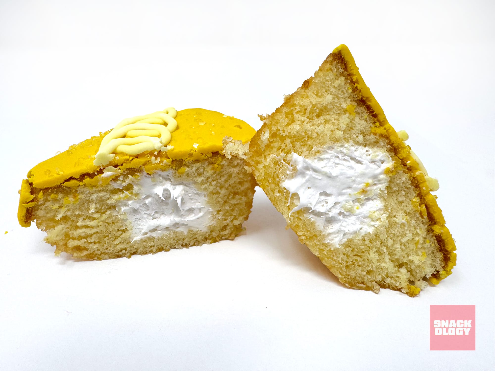 Hostess Peeps Cupcakes cut