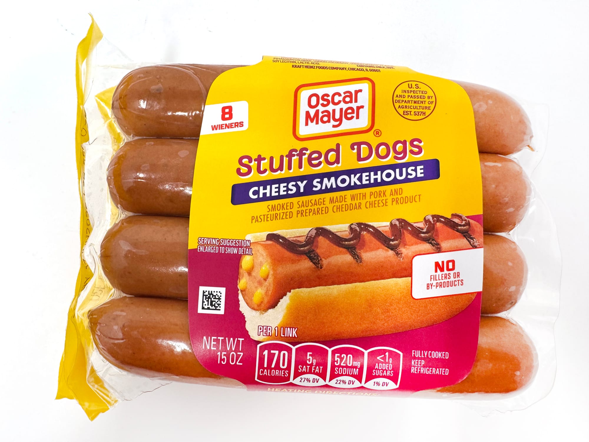 Oscar Mayer Cheesy Smokehouse Stuffed Hot Dogs