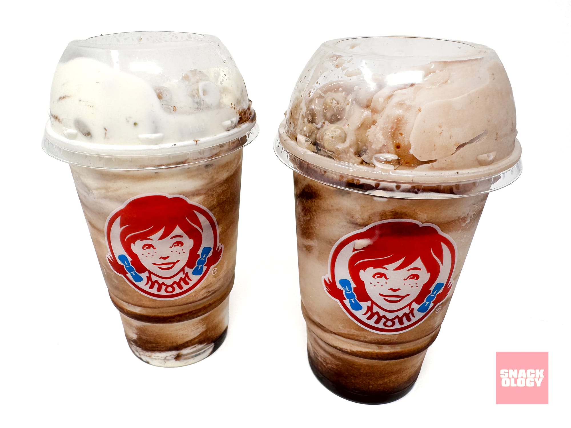 Cookie Dough Vanilla Frosty Fusion and Cookie Dough Chocolate Frosty Fusion