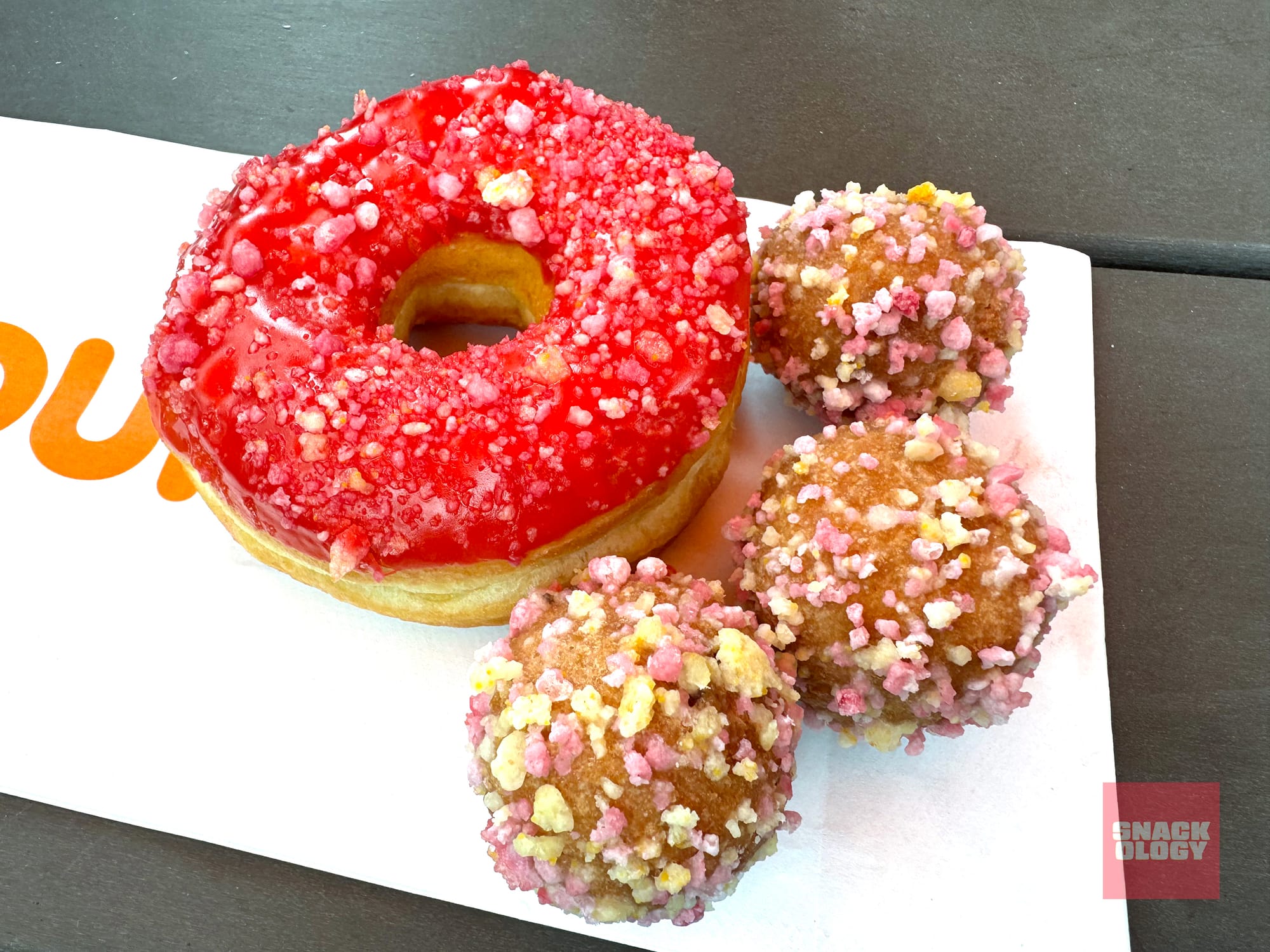 Fruit Punch Donut and Fruit Punch Munchkins