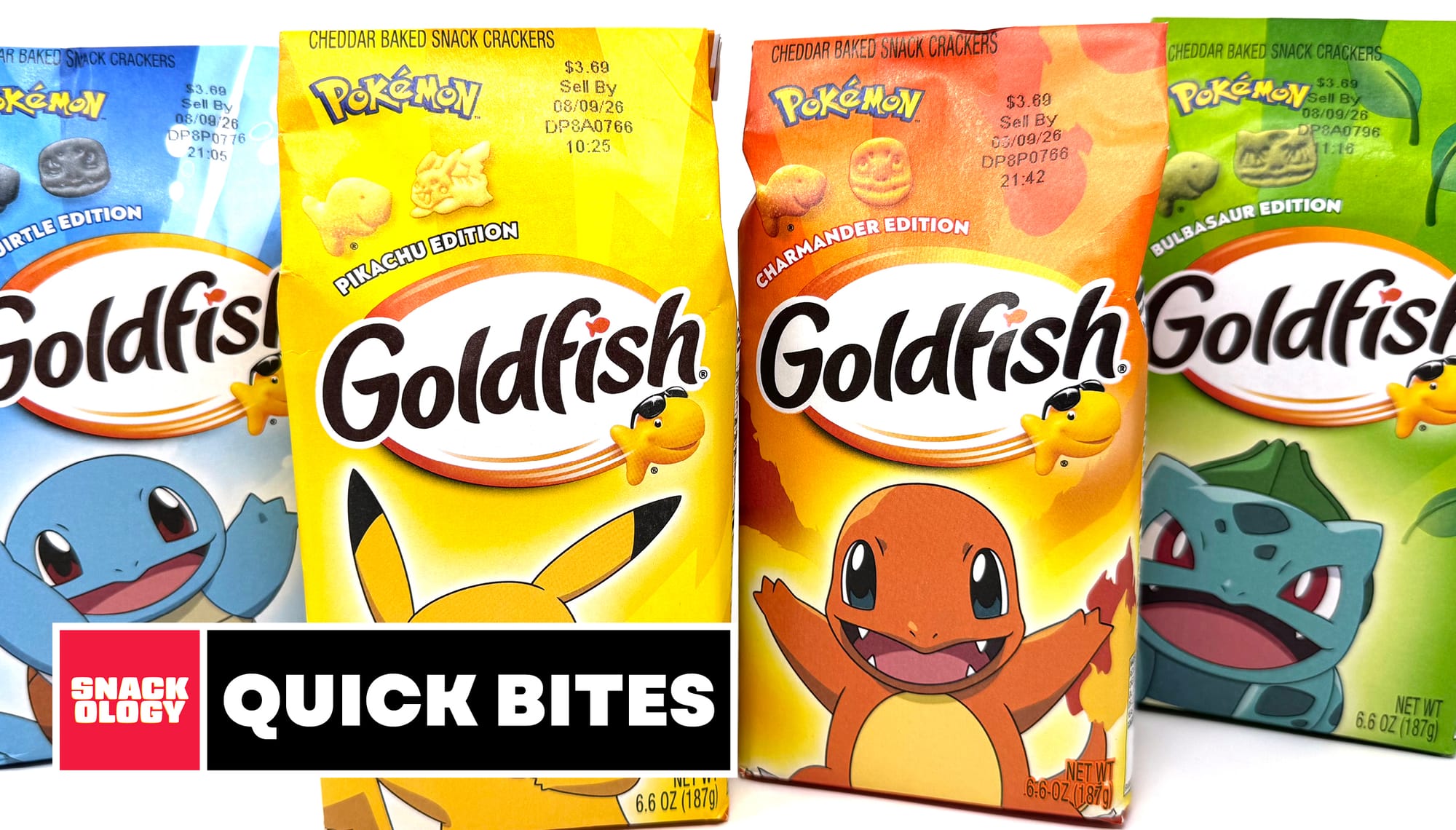 Goldfish x Pokémon crackers