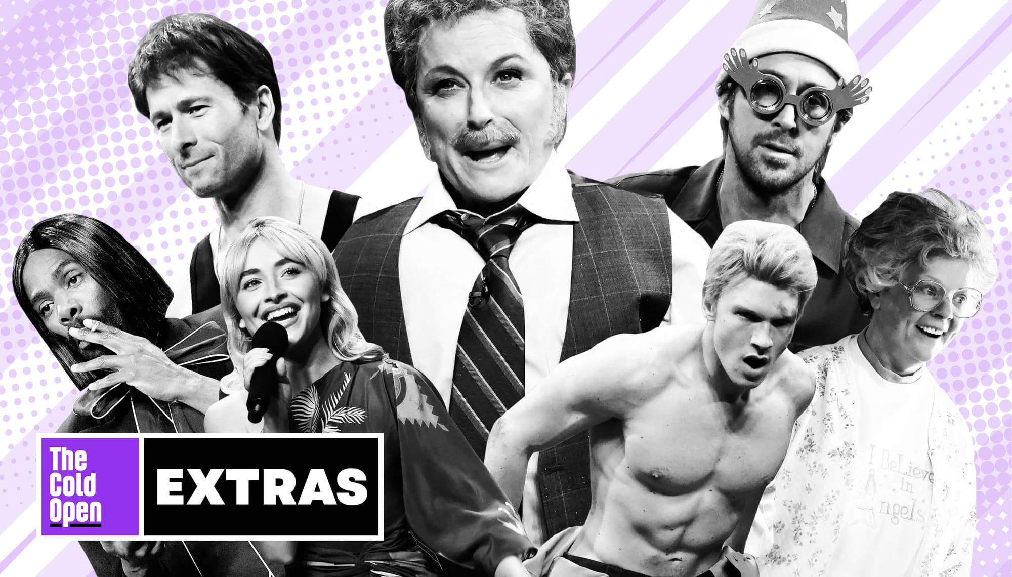 Colman Domingo, Glen Powell, Sabrina Carpenter, Amy Poehler, Connor Storrie, Ryan Gosling and Melissa McCarthy