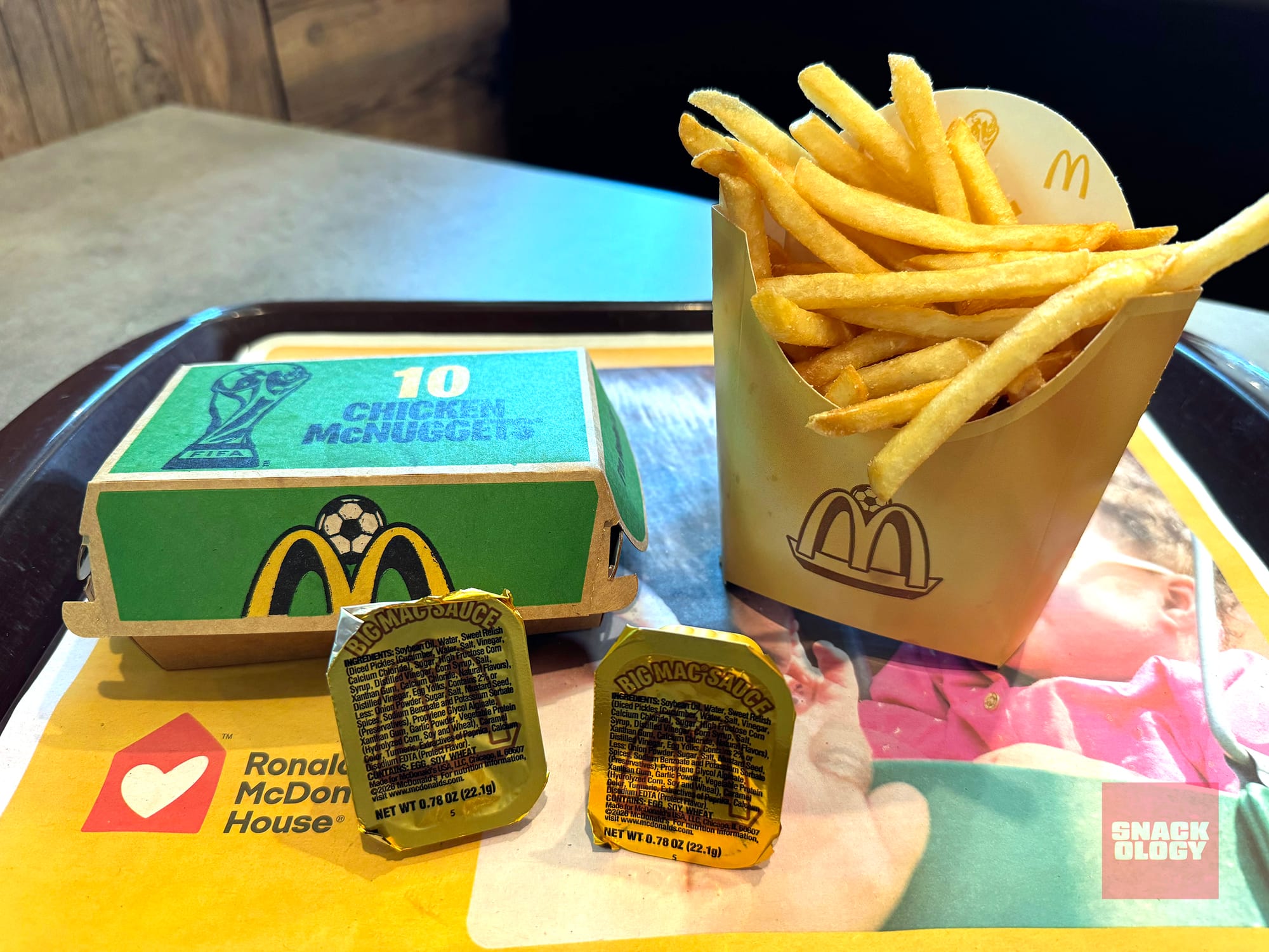 Chicken McNuggets, Big Mac Sauce and fries
