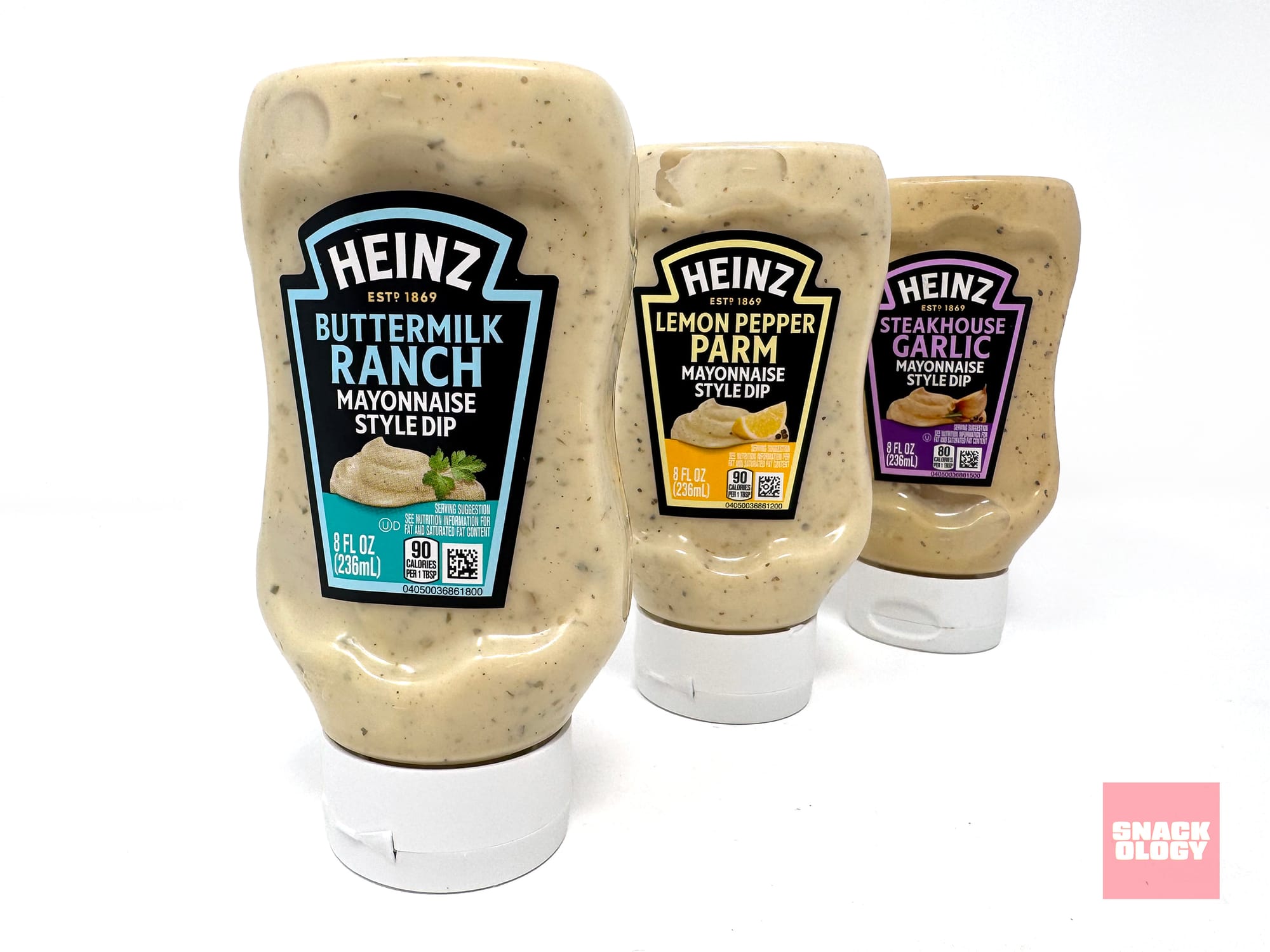 Heinz Mayonnaise-Style Dips in Lemon Pepper Parm, Buttermilk Ranch and Steakhouse Garlic flavors