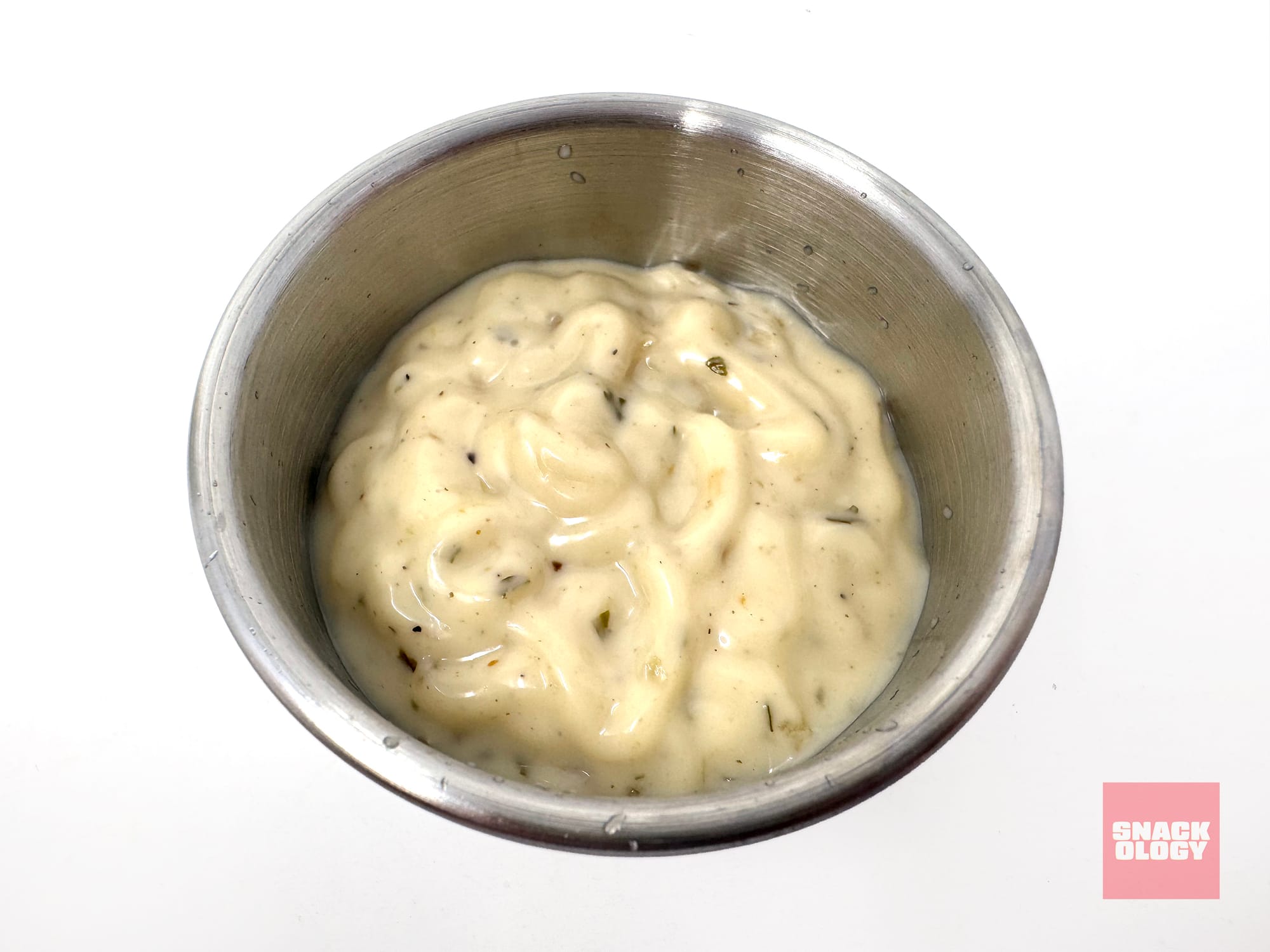 A dipping cup of Heinz Buttermilk Ranch Mayonnaise-Style Dip