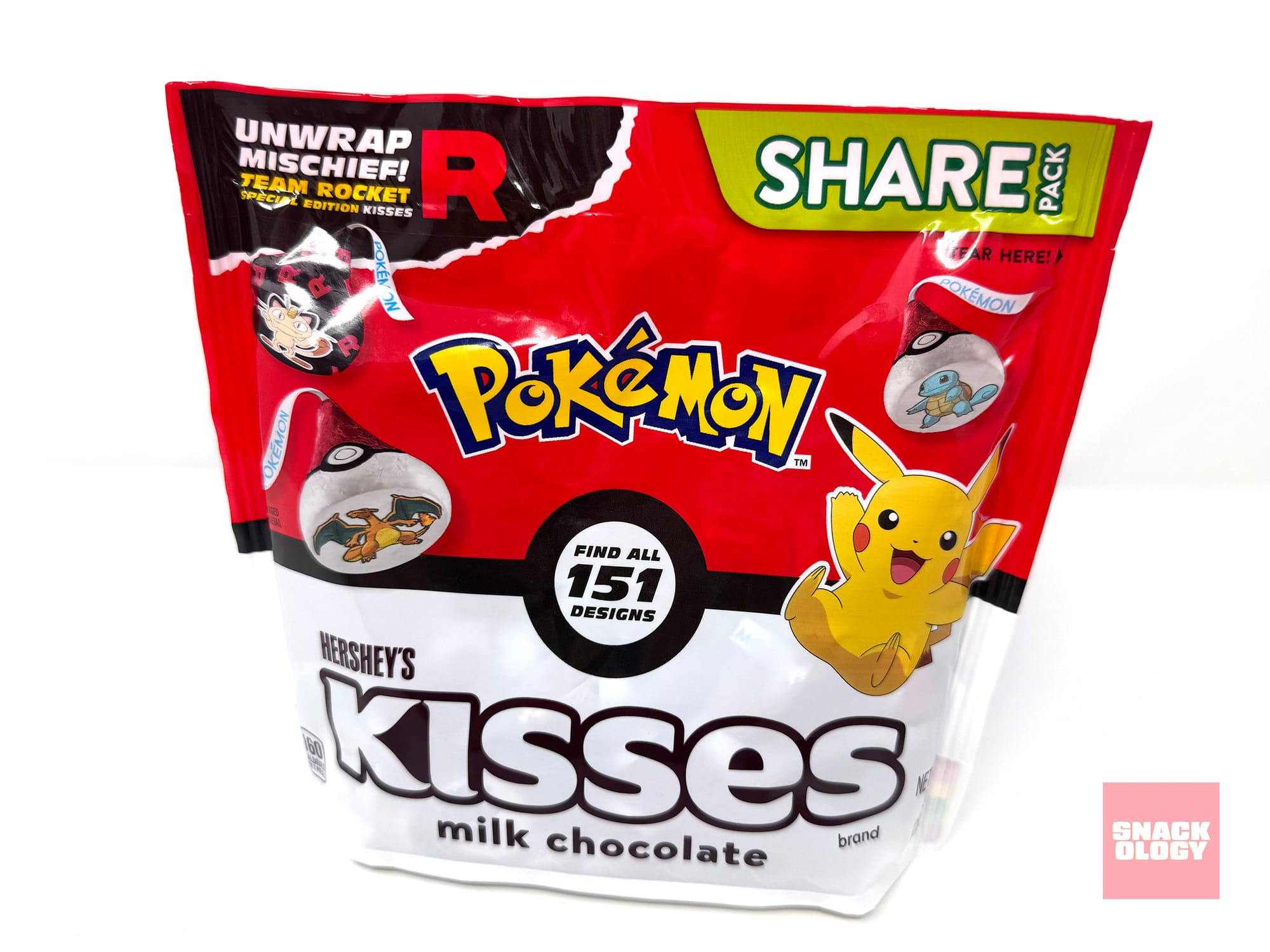 A bag of Pokémon Hershey’s Kisses