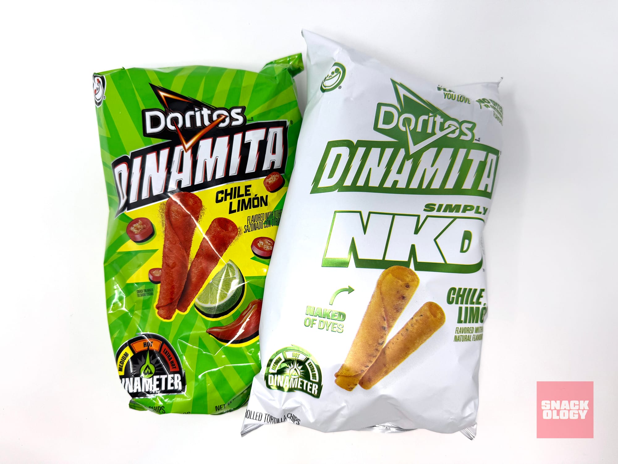 Doritos Dinamita Chile Limón and Doritos Dinamita Simply NKD Chile Limón