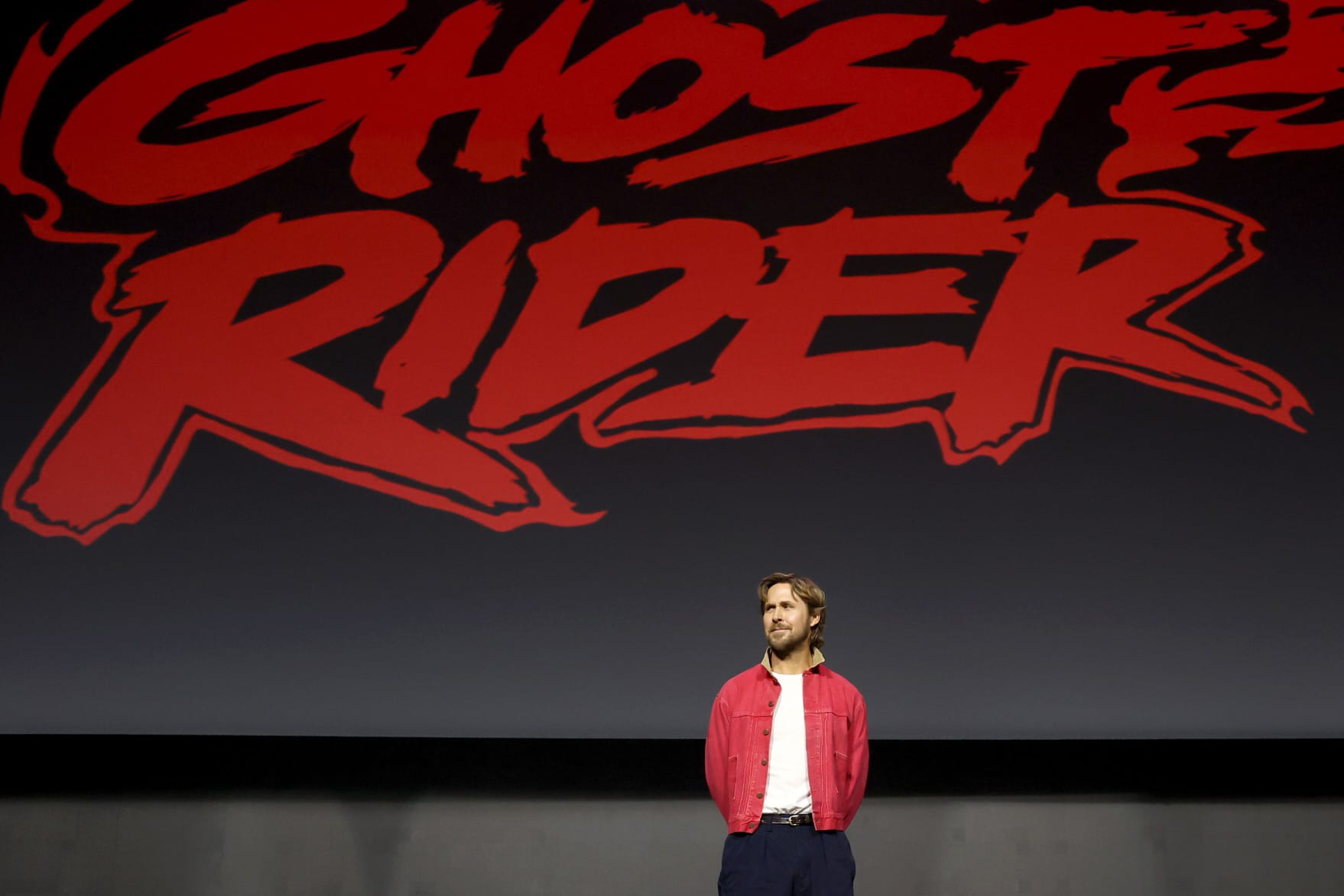 Ryan Gosling at Marvel’s San Diego Comic-Con presentation