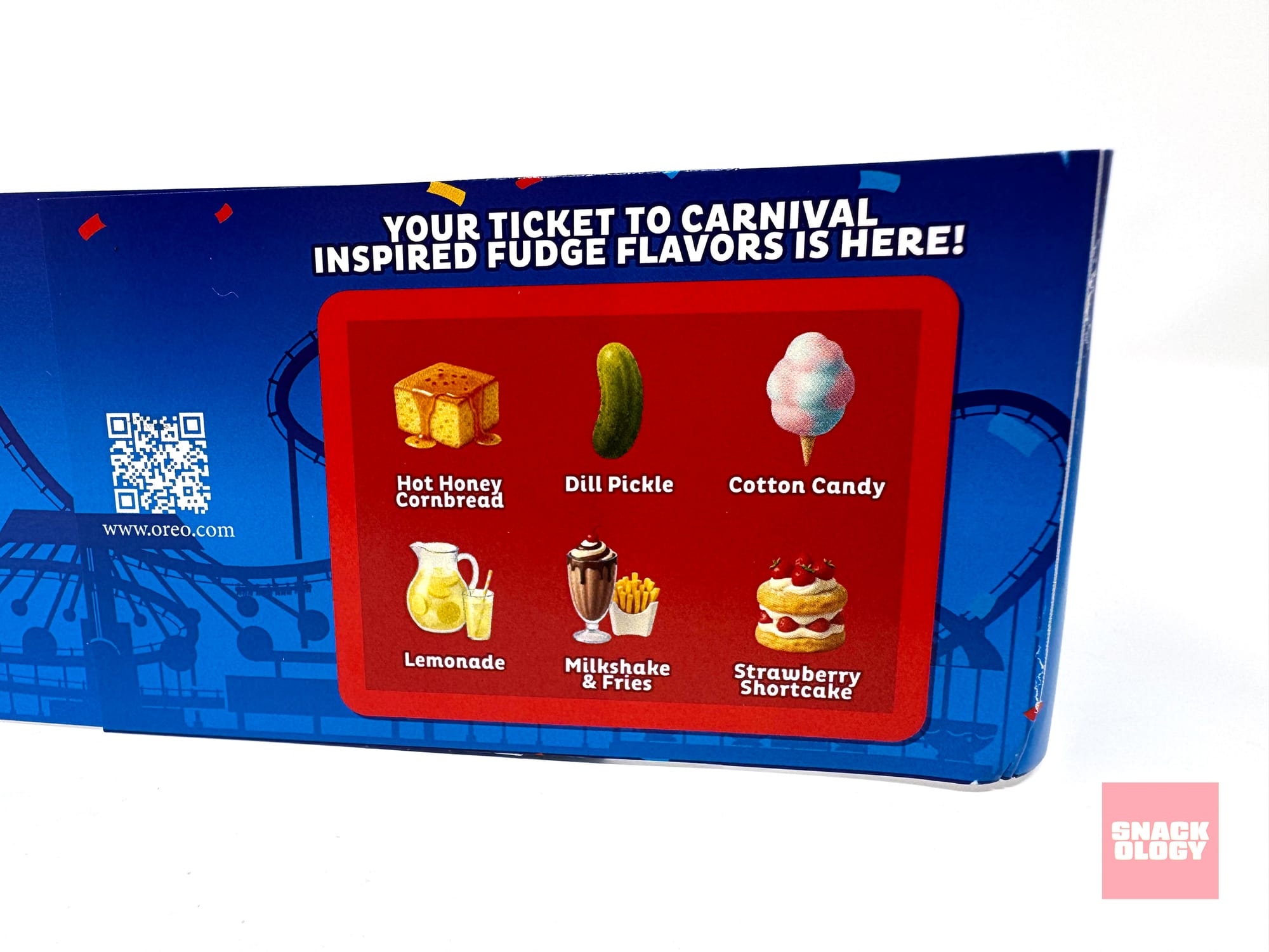 The back of the Oreo Summer Carnival Cookie Tin wrapper