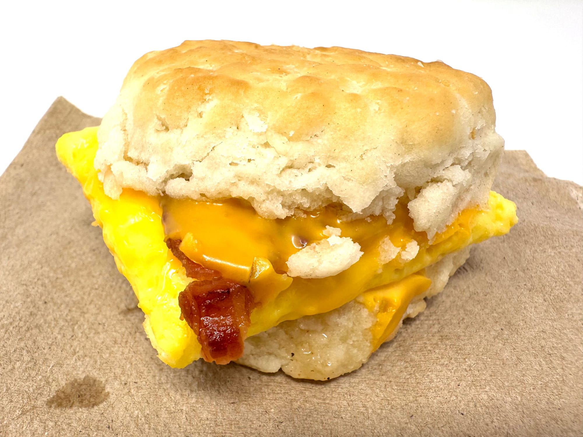 Honey Brown Butter Bacon Egg Cheese Biscuit