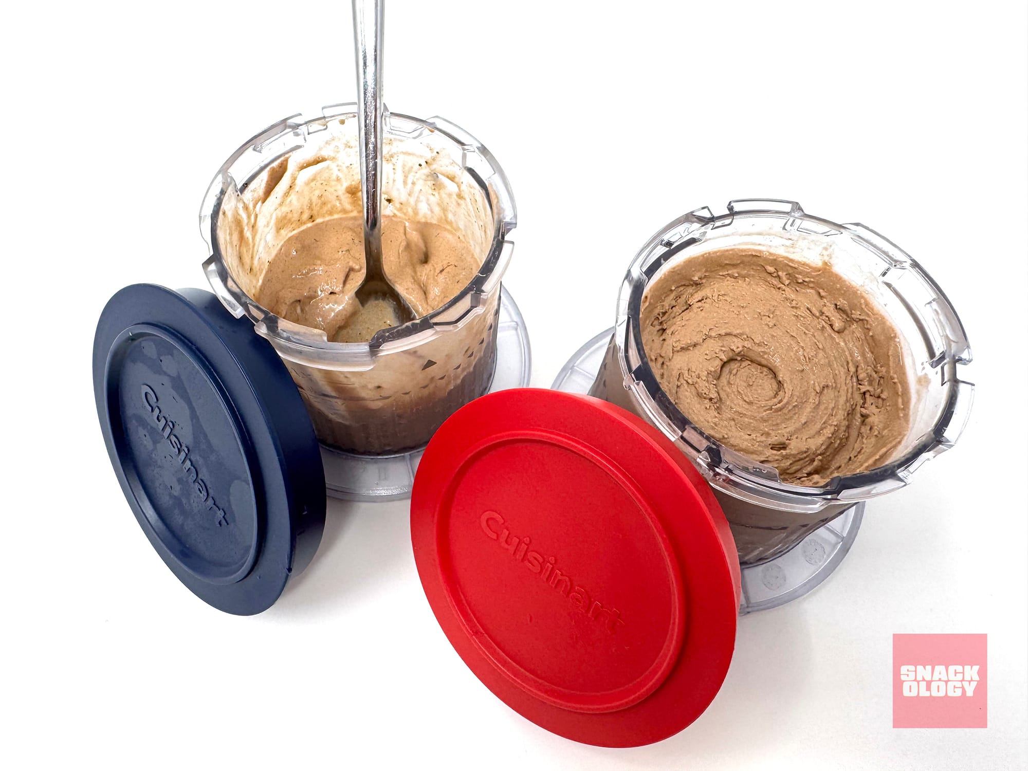 Half-pints of Chocolate Cookies and Cream Ice Cream with and without Oreo cookies