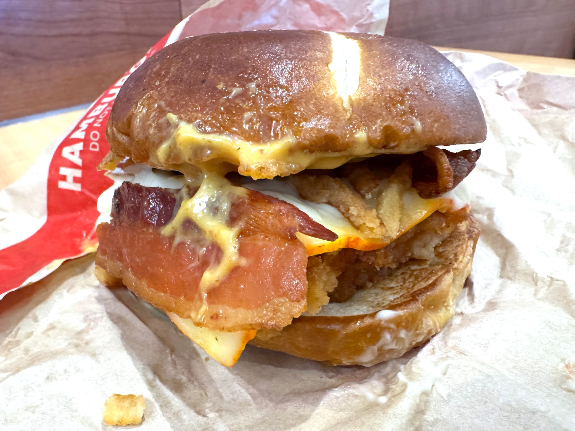 Pretzel Bacon Pub Chicken Sandwich