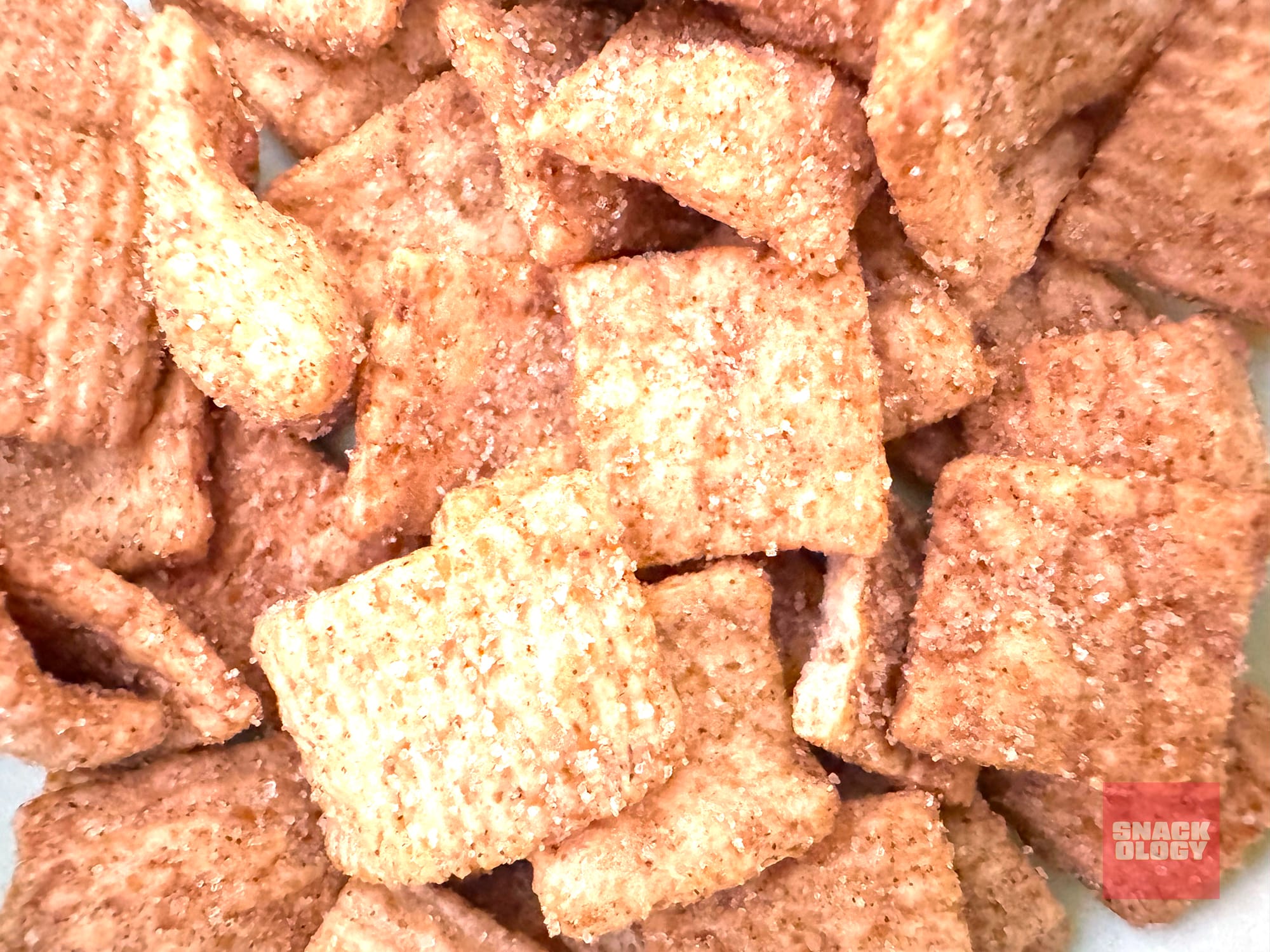 A close-up of Cinnamon Toast Crunch Apple