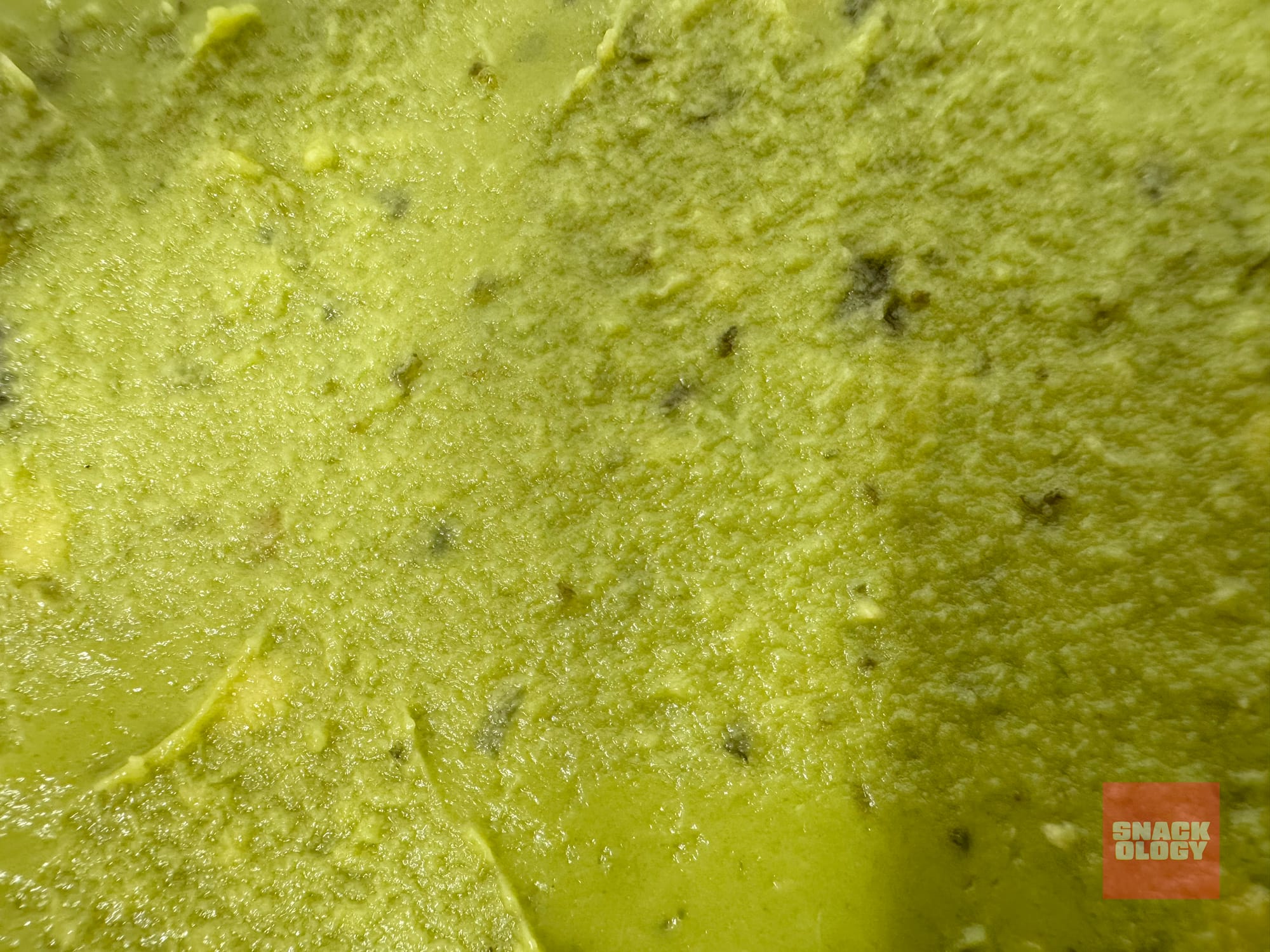 A close-up of Tostitos Chunky Guacamole