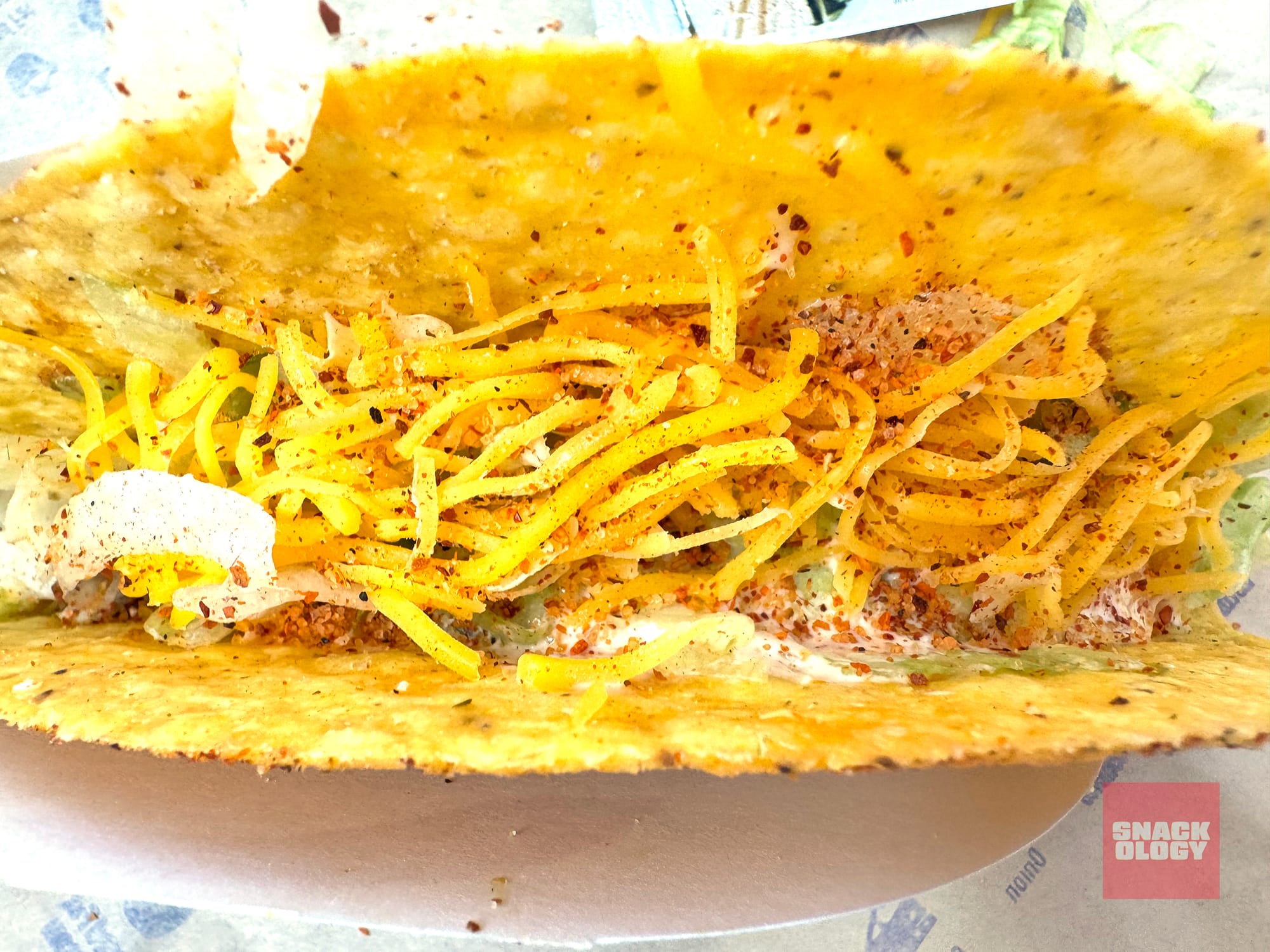 Tajín Taco with extra Tajín Clásico SeasoningTajín Taco with extra Tajín Clásico Seasoning